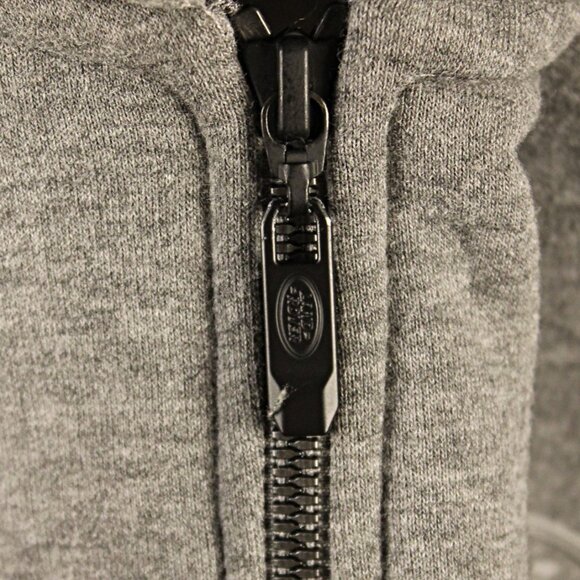 Land Rover Men's XL Grey Cotton/Polyester Blend Full Zip Hoodie - Picture 10 of 10
